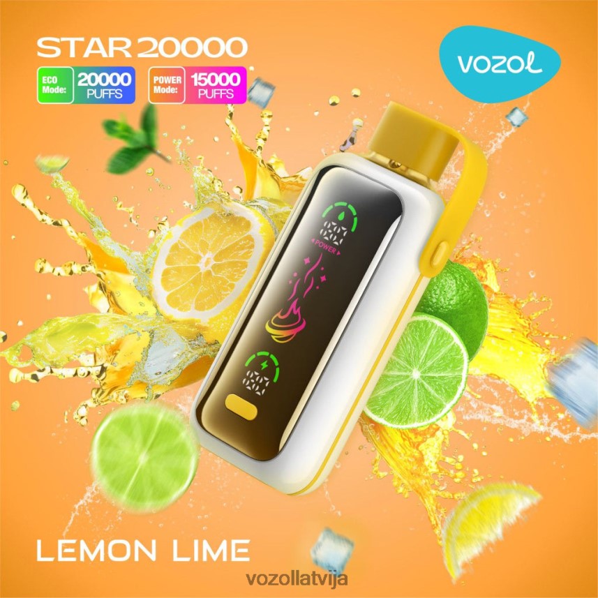 VOZOL Latvija - VOZOL STAR 20 000 6PX2XB11 citrona laima
