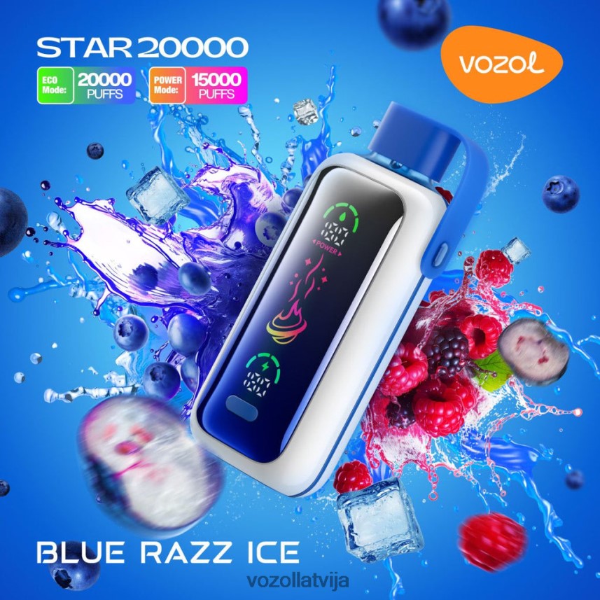VOZOL Vape Price - VOZOL STAR 20 000 6PX2XB4 zils razz ledus