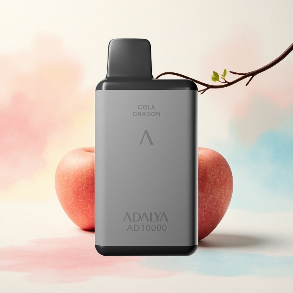 Adalya AD 10000 Divas Ābolu Pelēkais Kosmoss 14 ml nikotīns 2% 650 mAh