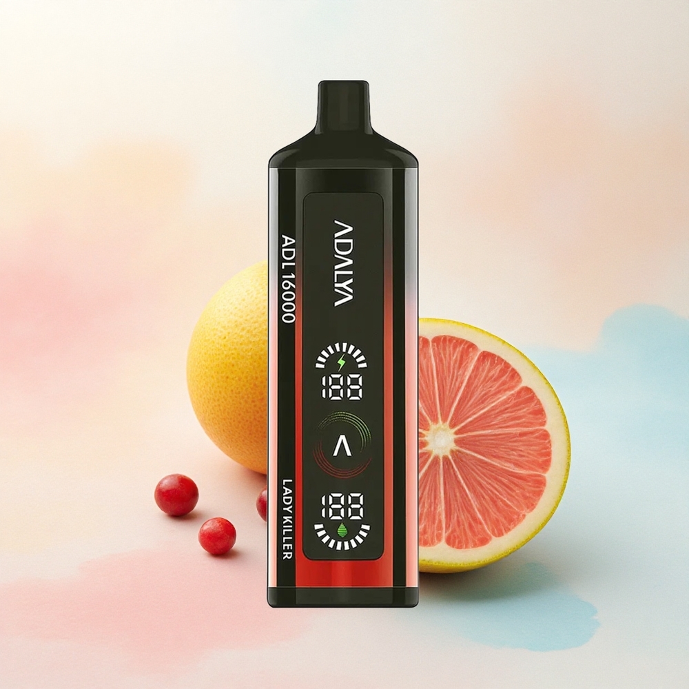 Adalya ADL 16000 PRO Dāmu Slepkava ar 25ml e-šķidrumu un 1000 mAh bateriju