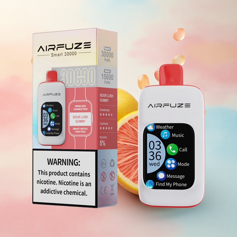 AirFuze Smart 30000 Skābais Sulu Pastilas 5% nikotīna 900mAh