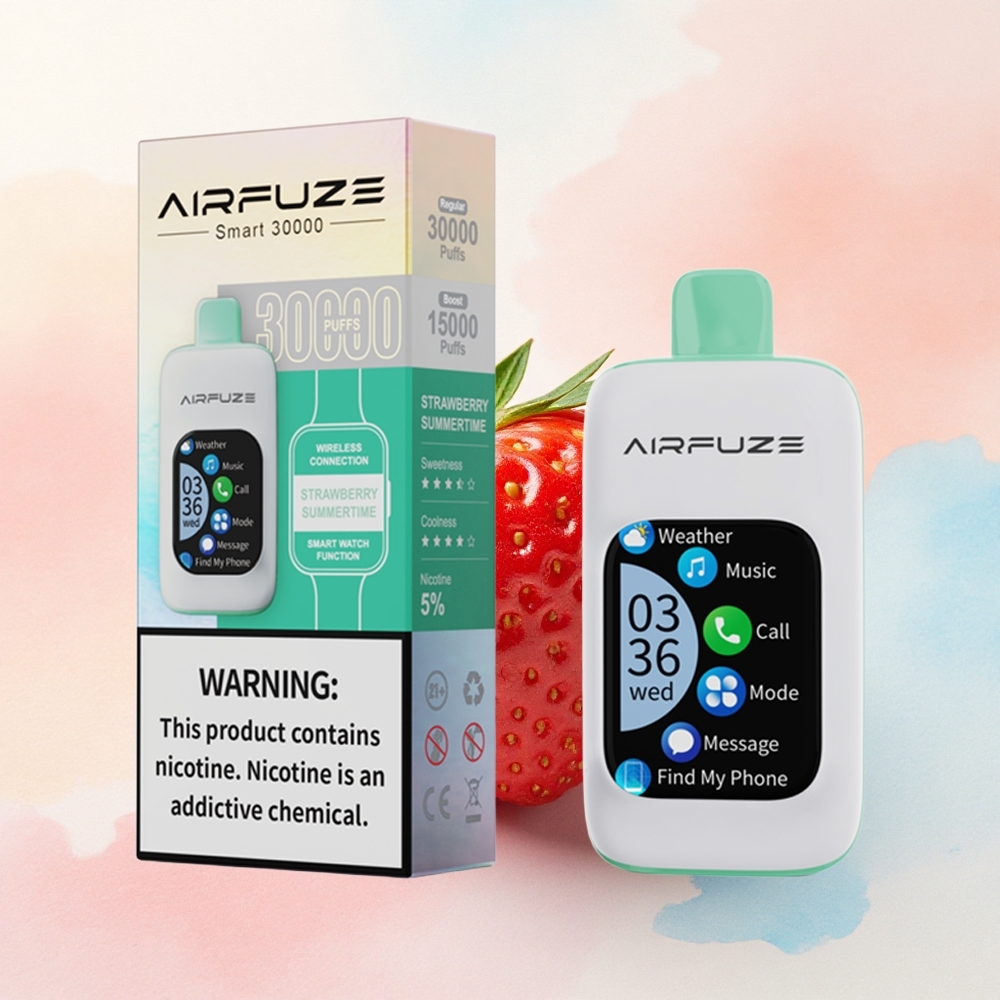 AirFuze Smart 30000 Zemenes Vasara 5% nikotīna 900mAh