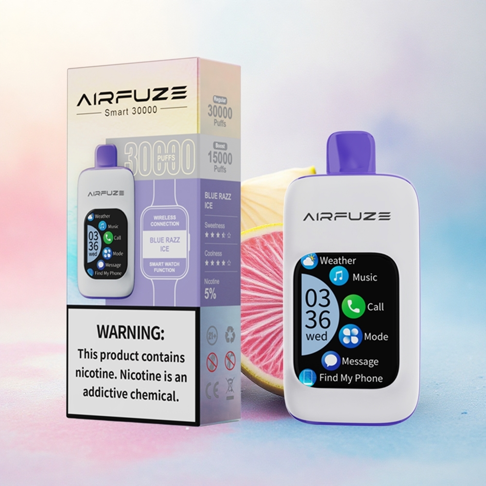 AirFuze Smart 30000 Zilā Aveņu Ledus ar 5% nikotīna un 900mAh