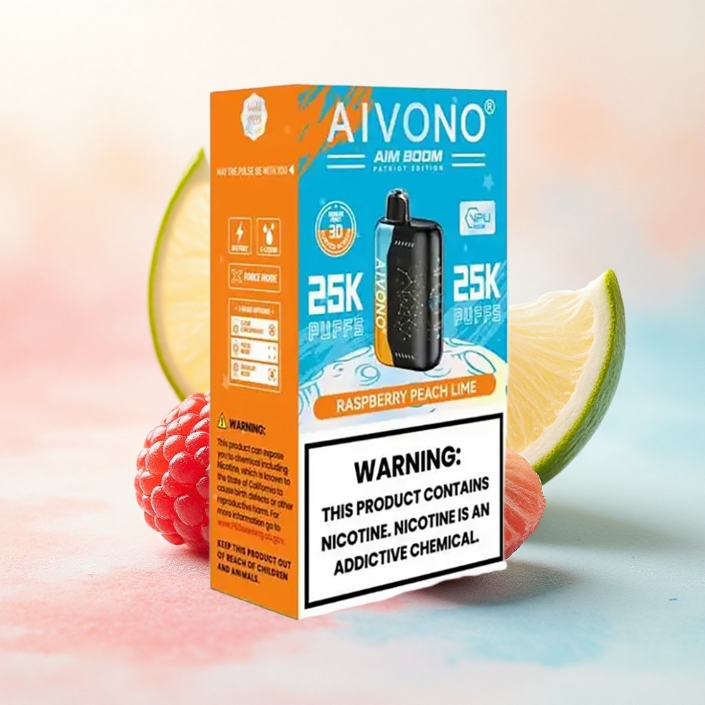 Aivono Aim Boom 25000 Aveņu Persiku Kaļķu 0% Nikotīna 650mAh
