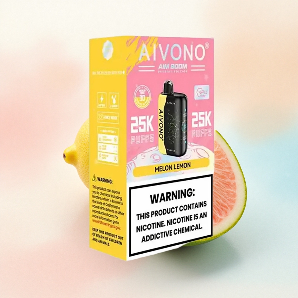 Aivono Aim Boom 25000 Melona Citrons (0%, 2%, 3%, 5% nikotīns, 650mAh)
