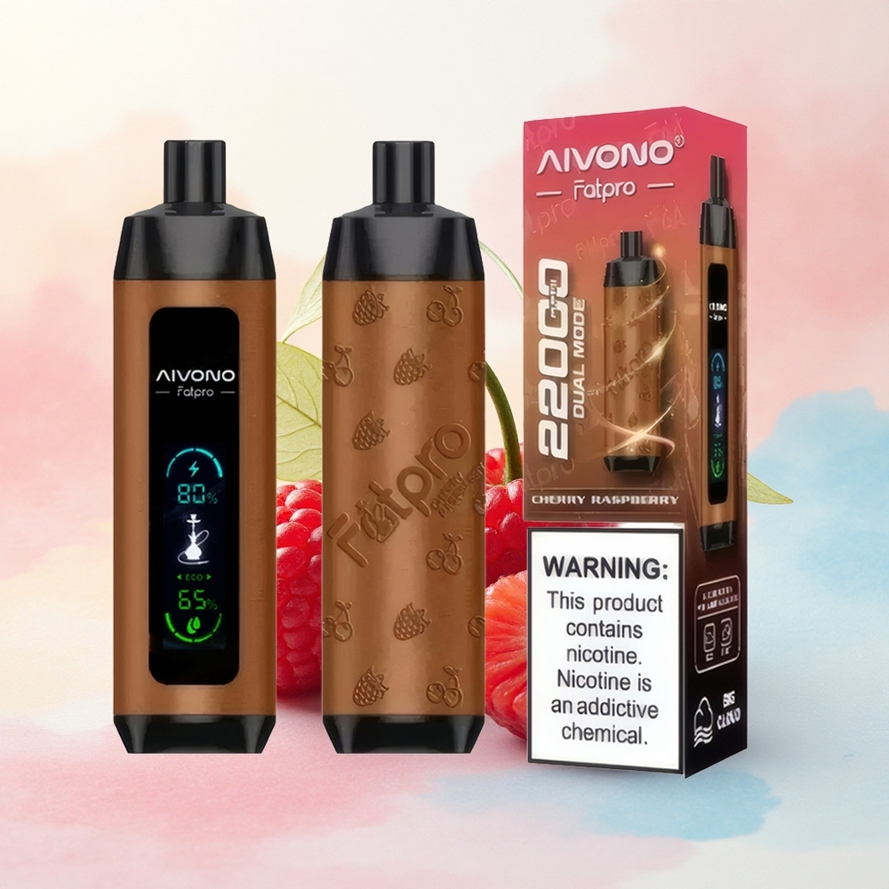 Aivono Aim Fatpro 22000 Ķiršu Aveņu 5% Nikotīna 600mAh
