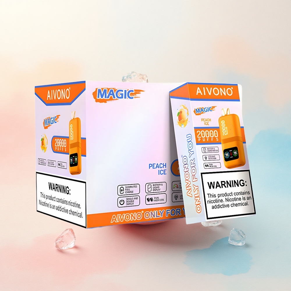 Aivono Aim Magic 20000 Persiku Ledus ar 5% nikotīna un 600mAh