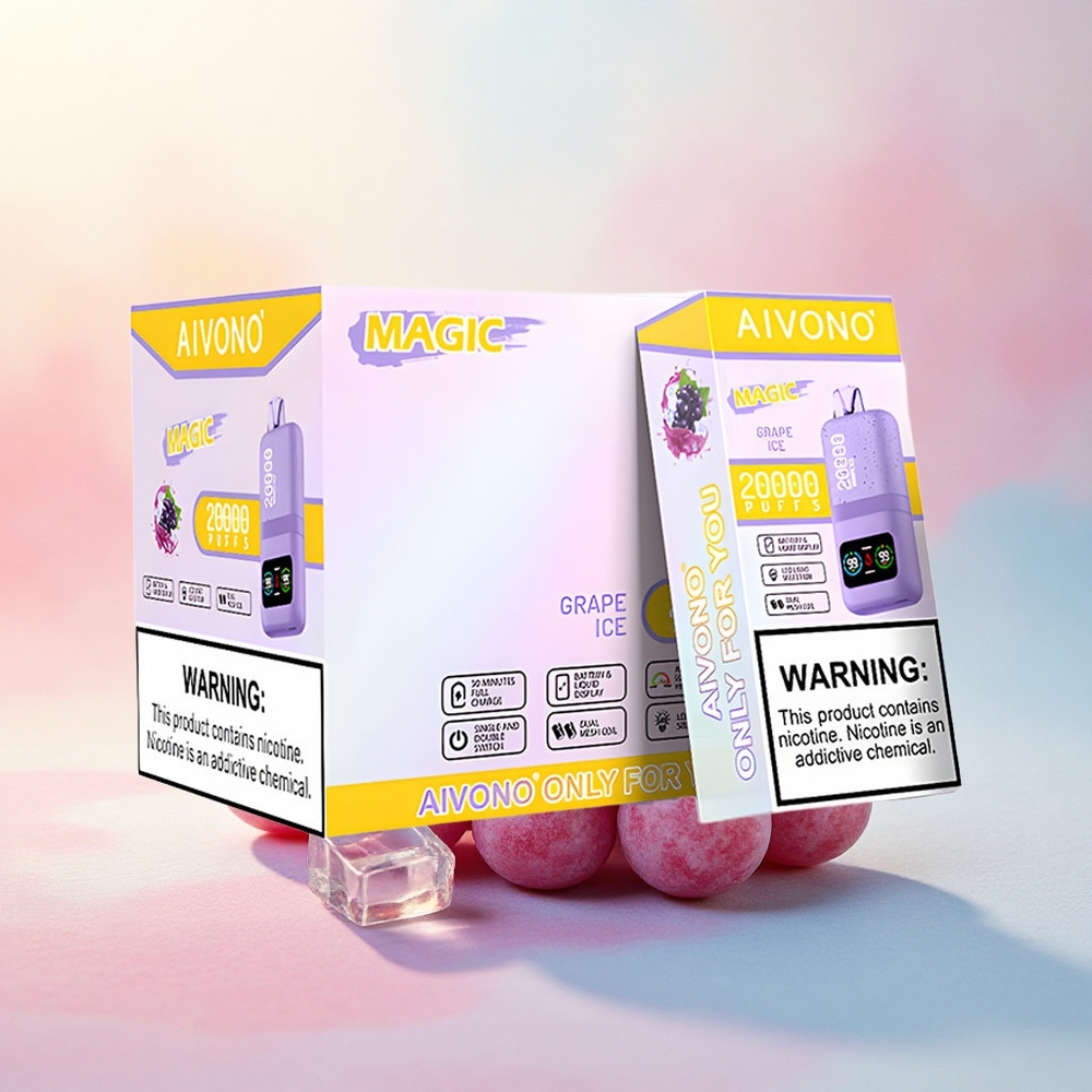 Aivono Aim Magic 20000 Vīnogu Ledus ar 5% nikotīnu un 600mAh bateriju