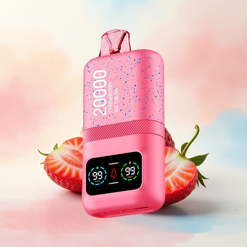 Aivono Aim Magic 20000 Zemeņu Saldējums ar 600mAh un 26ml E-šķidrumu