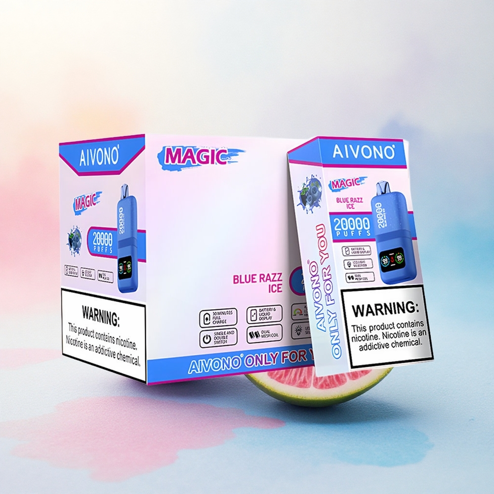 Aivono Aim Magic 20000 Zilā Aveņu Ledus ar 26ml E-šķidrumu un 600mAh Bateriju