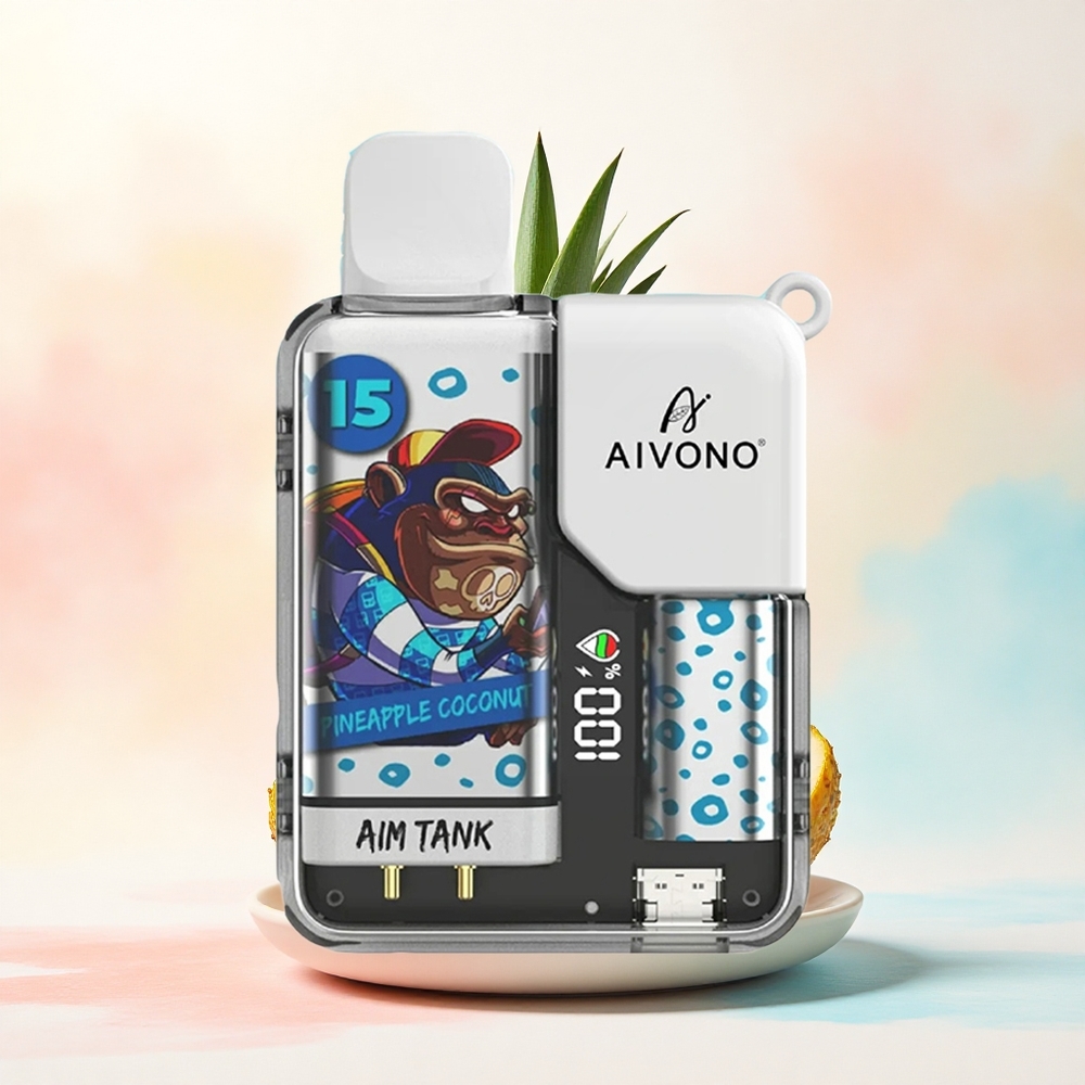 Aivono Aim Tank 9500 Ananāsu Kokosrieksts 650mAh 2% Nikotīns