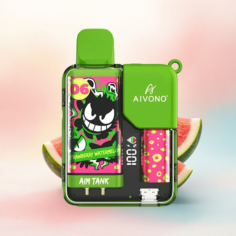 Aivono Aim Tank 9500 Zemeņu Arbūzs 650mAh 18ml 5% Nikotīna