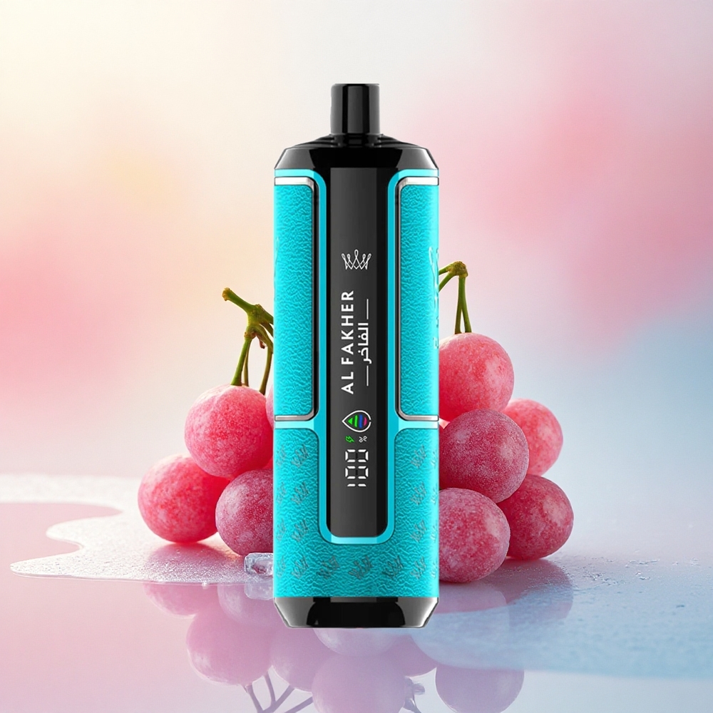 Al Fakher Crown Bar 15K Hypermax Melnais Upeņu Saldējums ar 600mAh un 6mg Nikotīna