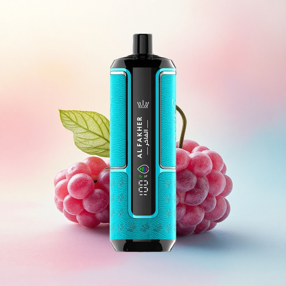 Al Fakher Crown Bar 15K Hypermax Melnoābolu Mētra ar 600mAh un 6mg nikotīna