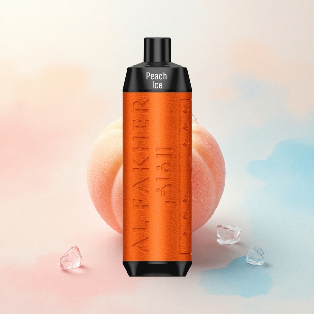 Al Fakher Crown Bar 8000 Crystal Persiku Ledus ar 5mg Nikotīna un 600mAh