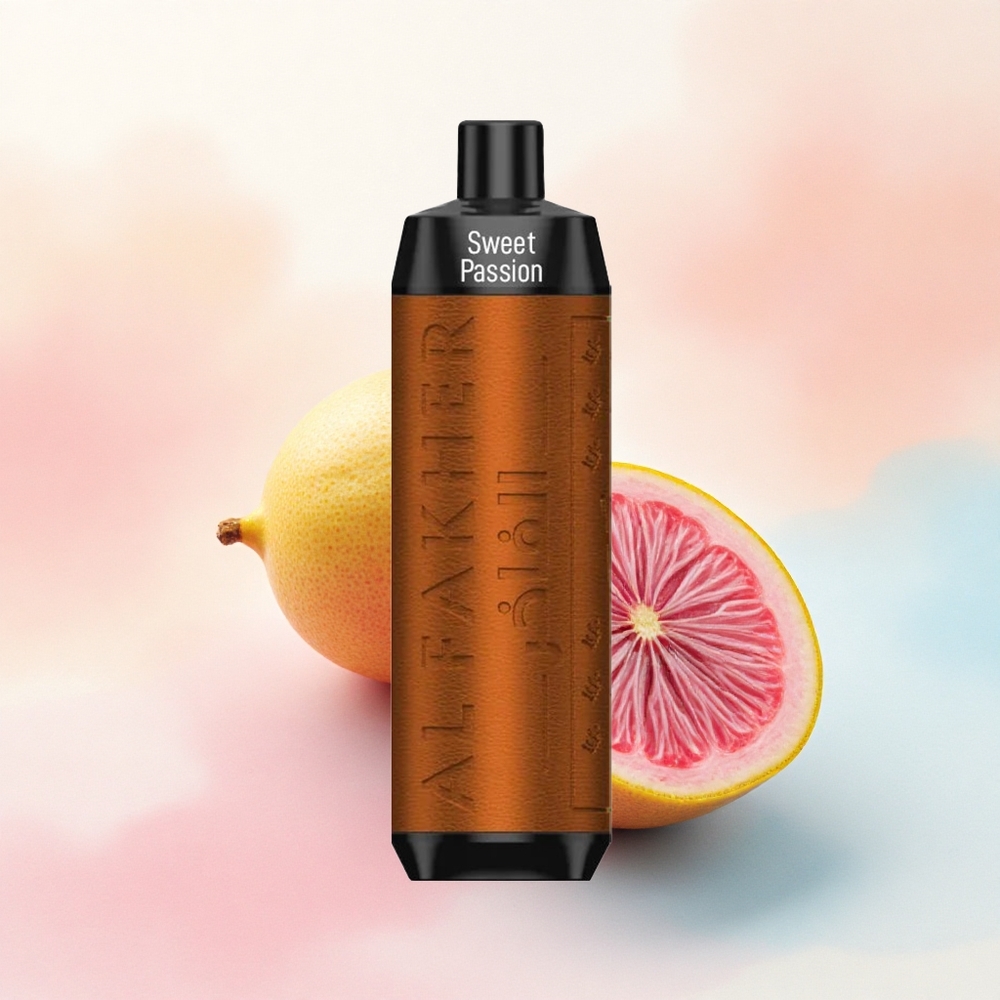 Al Fakher Crown Bar 8000 Crystal Salda Pasiflora ar 5mg nikotīna un USB-C uzlādi