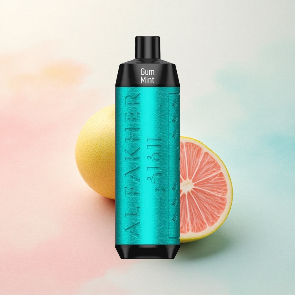 Al Fakher Crown Bar 8000 Crystal Smilšu Menta 600mAh USB-C 18ml Nikotīns 0.6ohm