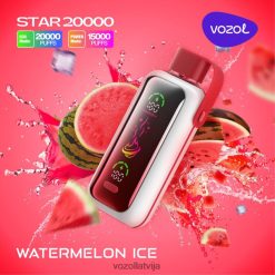 VOZOL Riga - VOZOL STAR 20 000 6PX2XB3 arbūzu ledus