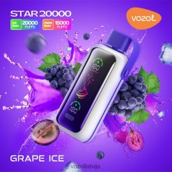 VOZOL Vape Sale - VOZOL STAR 20 000 6PX2XB9 vīnogu ledus